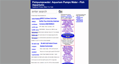 Desktop Screenshot of fishpumpswater.com