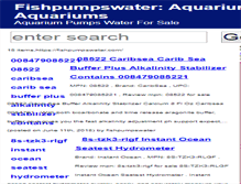 Tablet Screenshot of fishpumpswater.com